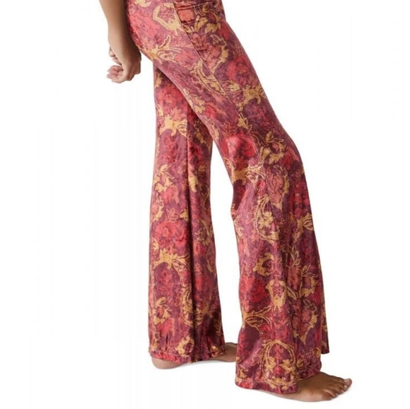 New Free People Hold Me Closer Flare Wide Leg Palazzo Pants. - Picture 5 of 6